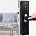 Miniatyrbild 4 av 4: TD® Sovrum sovrum trädörr fingeravtryck lås kontor hotell lägenhet smart lås elektroniskt dörrlås