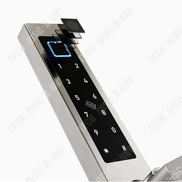 TD® Fingeravtryckslås Plast Stål Glas Skjutdörrslås Lösenord Smart elektroniskt lås
