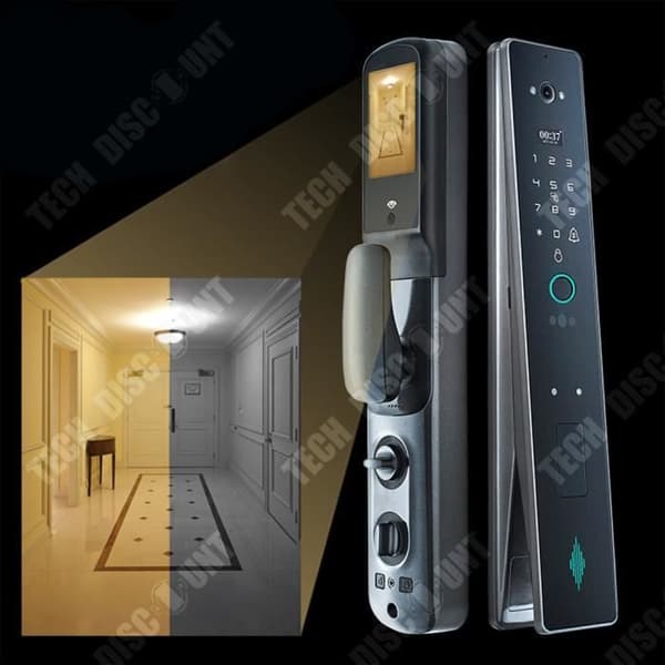 TD® 3D Ansiktsigenkänning Fjärrövervakning Intercom Fingeravtryckslås Dörr Lösenordslås ant