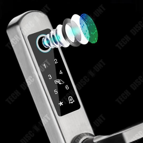 TD® 304 rostfritt stål trasig bro aluminium wifi vattentätt smart dörrlås fingeravtryck lösenordslås