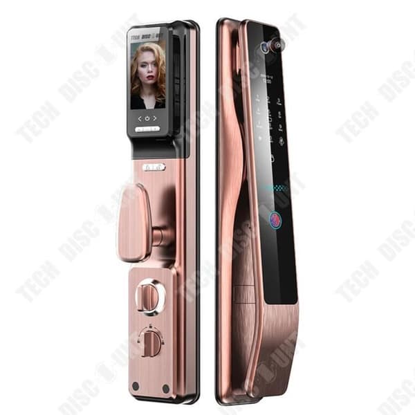 TD® Stöldskydd automatisk dörr fingeravtryck lösenordslås fjärrkontroll visual cat eye smart induktionslås