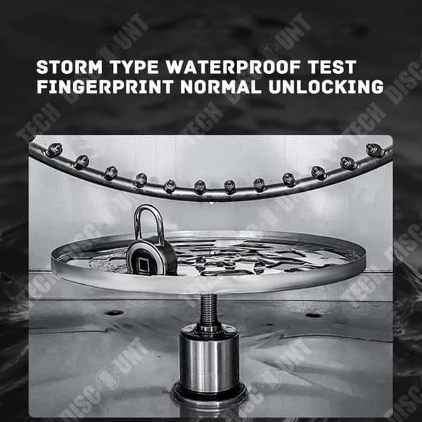 TD® Fingeravtryckshänglås litet lås smart stöldskyddslås sovsal lager gym lösenordslås enkelt svart