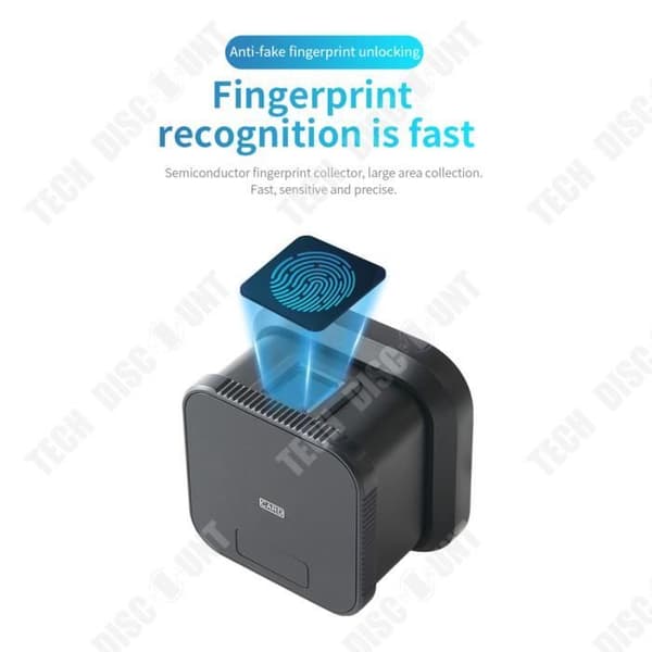 TD® Fingeravtryckslås lösenord dörrlås sovrummet trädörrlås smart dörrlås sfäriskt