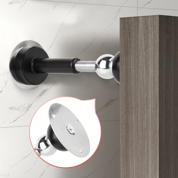 INF Svart hydraulisk buffer dørstopper - Ingen boring nødvendig  2