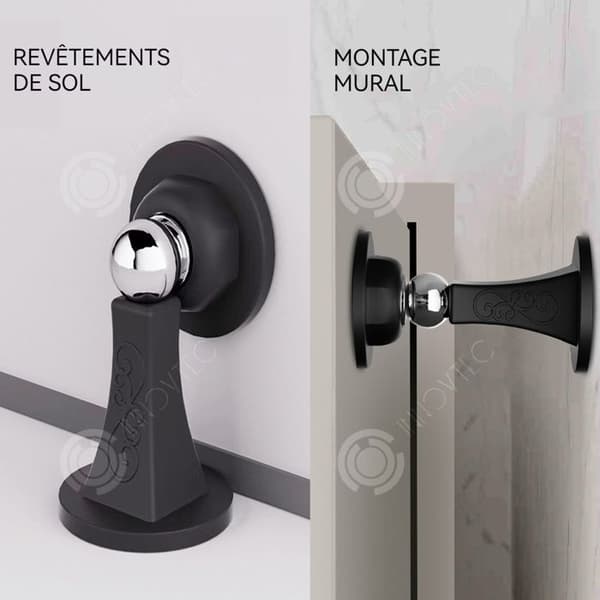 INN Dörrstoppare 4 delar Stark magnetisk dörrspärr Silikon Silent Door Barriär Lämplig för väggar och dörrar