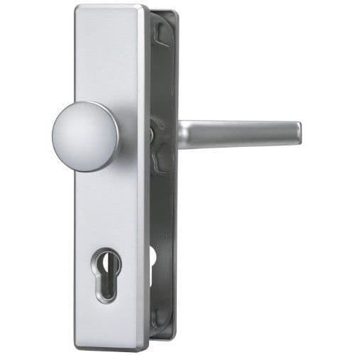 Standard säkerhetshandtag för entrédörr - ABUS - Modell KLS114 F9 WG - Stålfärg