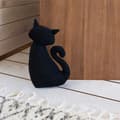 Miniatyrbild 3 av 3: Balvi Doorstop Mjau! Svart färg Dörrstopp i form av en katt Polyester 28 cm