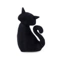 Miniatyrbild 1 av 3: Balvi Doorstop Mjau! Svart färg Dörrstopp i form av en katt Polyester 28 cm