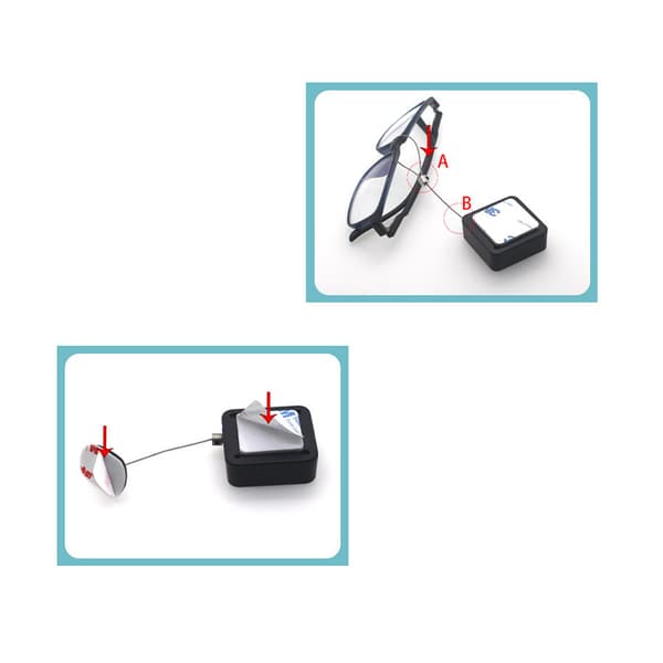 INF Stöldskydd Pull Box Svart - 2m Kabel med Lås & Kåpa