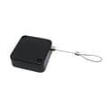 Miniatyrbillede 4 af 5: INF Tyverisikring Pull Box Sort - 2m kabel med lås og rund hætte