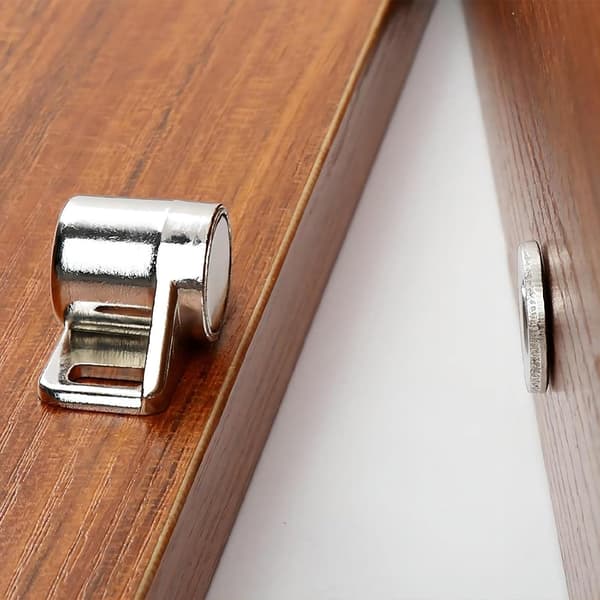 2 kpl magneettilukot sinkkiseoksesta valmistettu magneettikaappi yksiovinen magneettinen kaappi vitriinin kaappi kaapin ovi helppo asennus (ase musta)