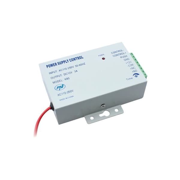 PNI K80 AC 110-260V till DC 12V 3A Access Control Strömförsörjning