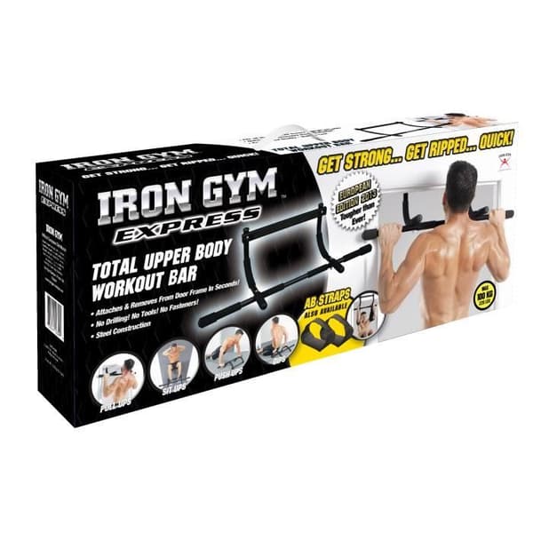 IRON GYM Express Pull Up Bar inklusive säkerhetsfästen