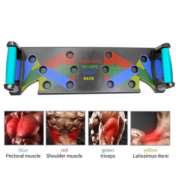 9 i 1 System Push Up Bars Support Push Up Bars Push Up Handtag för bröstpress Bodybuilding Fitness Gym