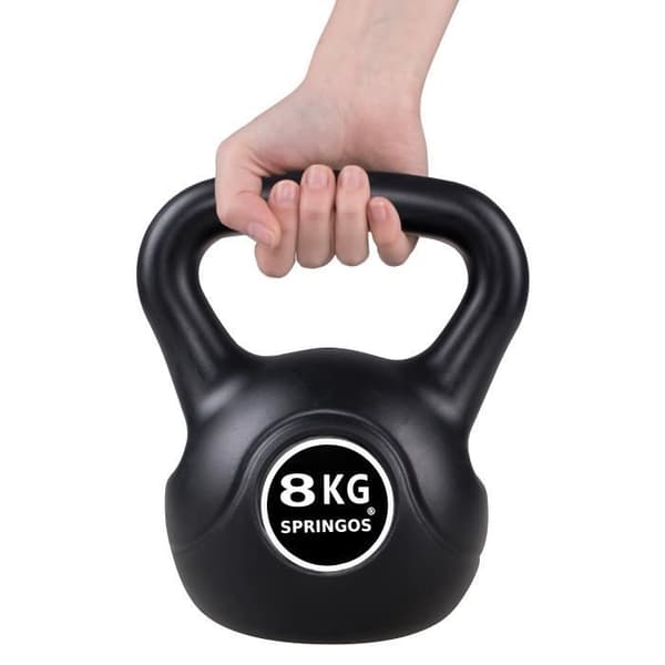 SPRINGOS® 8 kg Kettlebell Rund Hantel Vikt