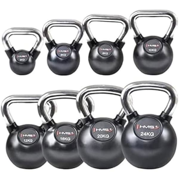 Gjutjärn Kettlebell - HMS - Unisex - Stärker musklerna - Utvecklar koordinationen