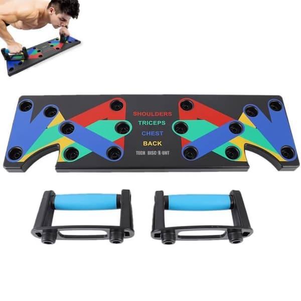 TEC 9 i 1 push-up fitnessboard multifunktionell bröst- och ryggövning