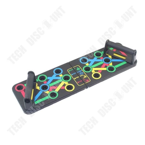 TD® 14-i-1 push-up board pull-up bar svart