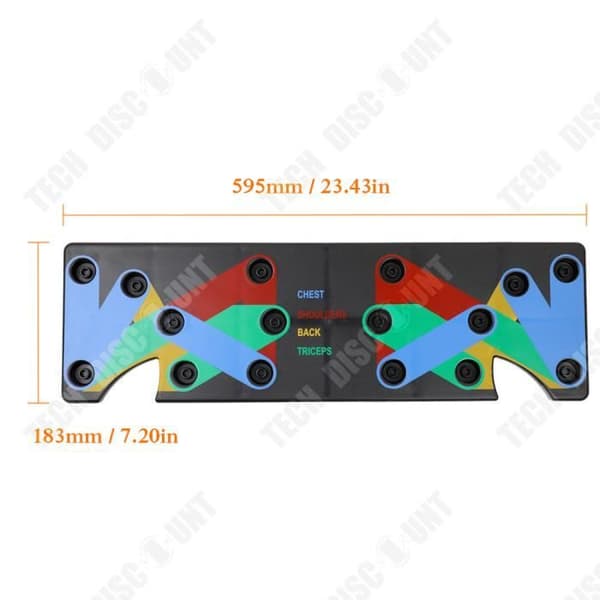 TD® 1 Set Push Up Rack Board 9 i 1 Body Building Fitness Träningsverktyg Män Kvinnor Armhävningar Stativ för kroppsträning Drop Shippin