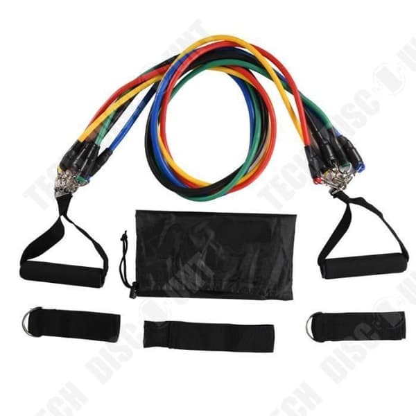 TD® Fitness Accessories - Bodybuilding, Sports Chest Expander Gummi Elastic Rope Fitness Training Rep - Grön typ (zm80