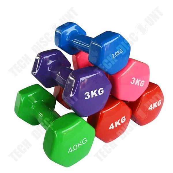 TD® Miljöskydd Hantel Hem Fitness Utrustning för Grön Unisex 5kg*2