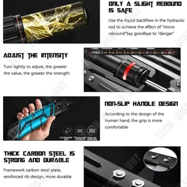 TD® Hydraulic Arm Strengthener Justerbara vikter Fitness för hemmabruk För armar - axlar - bröst