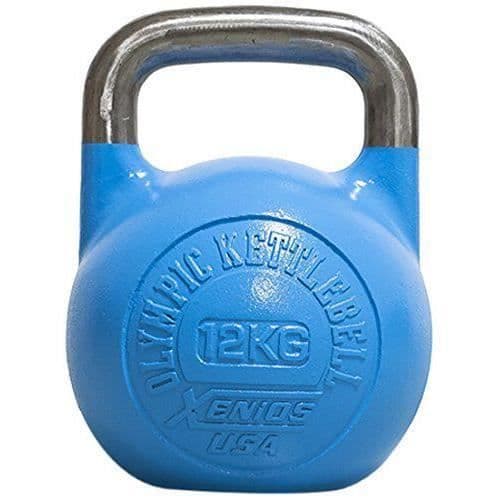 Kettlebell 12 kg i ryskt stål från Girevoy - Galgo Loco - Blandat blått - Bodybuilding och tyngdlyftning