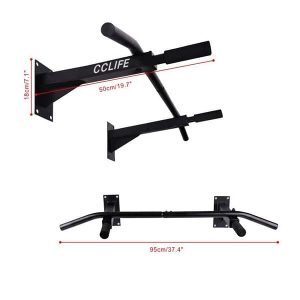 Draglinje - CCLIFE - Multifunktion - Max. 350kg - Mått 95x50x18cm - Svart