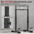 Miniatyrbillede 5 af 9: Dip Station, 65x63x93-117 cm, Sort