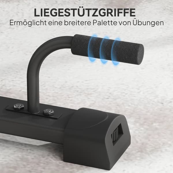 Dip Station, 65x63x93-117 cm, Musta