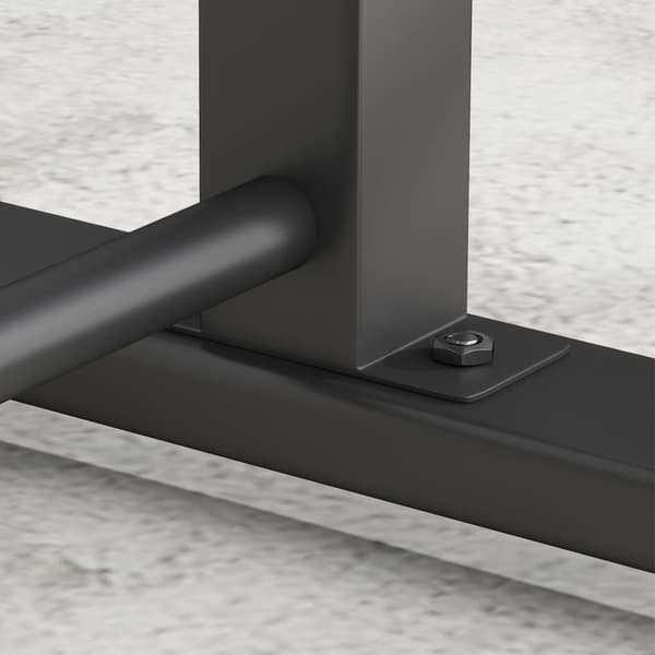 Dip Station, 65x63x93-117 cm, Musta
