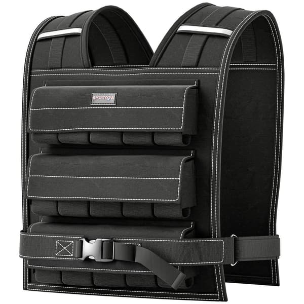 Justerbar Vægtvest, 20kg, 50x40 cm, Sort