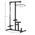 Miniatyrbillede 3 af 9: Multifunktionel Fitness Station, 107x120x190 cm, Sort