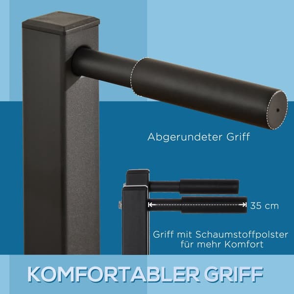 Dip Station, Dipstation, 104x70.5x122 cm, Sort
