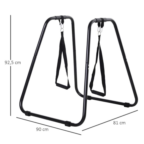 Dip Station, 90x81x92,5 cm, Sort