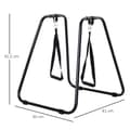 Miniatyrbillede 3 af 9: Dip Station, 90x81x92,5 cm, Sort