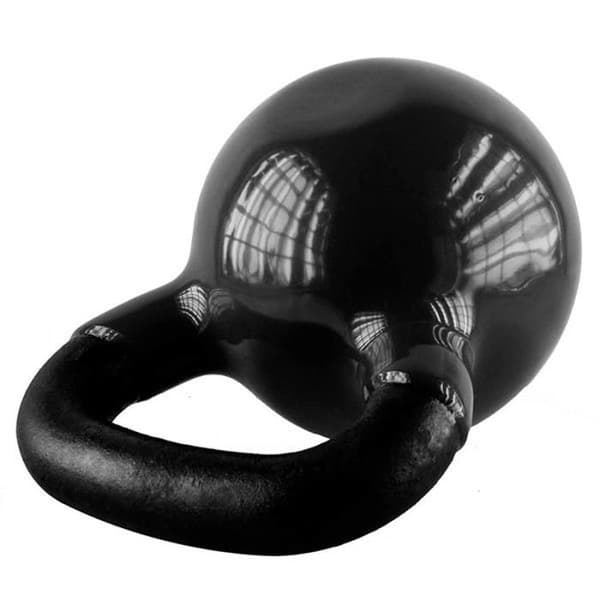 Kettlebell svart KNV28 i gjutjärn med vinylbeläggning HMS