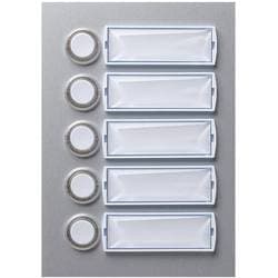 Honeywell Home 400114 Dørklokkeplade Belyst, med navneskilt 5x Sølv (mat, anodiseret) 15 V