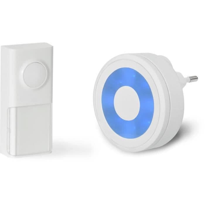 SCS SENTINEL Carillon - EcoBell 100 Light - Trådlös - Utan batteri med lysande gloria
