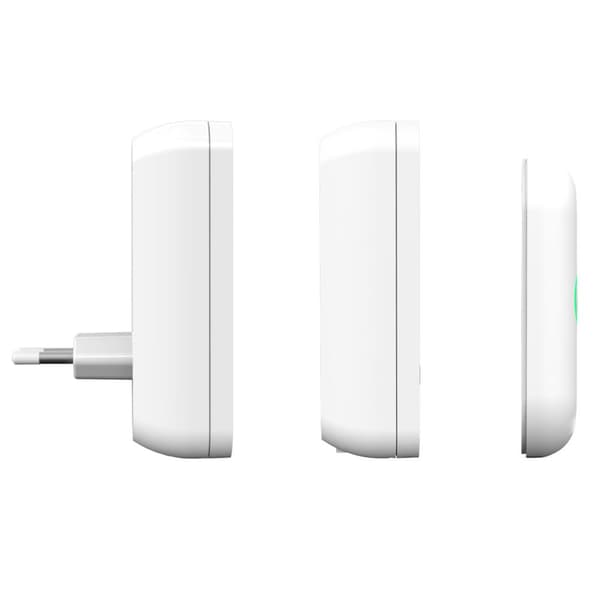 Byron Trådløs dørklokke stof foran Plug-in + bærbar