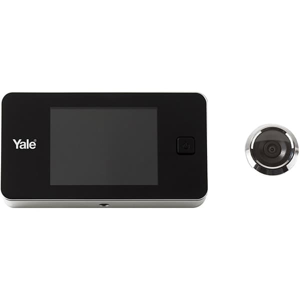YALE standard elektronisk søger, LCD 3,2", 2 x AAA, sølv
