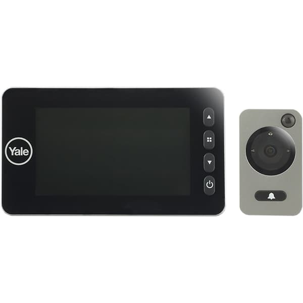 YALE DDV5800 elektronisk søger, Bevægelsessensor, Video- og fotooptagelse, 4,3" LCD, 4 x AA, sort