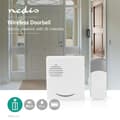 Miniatyrbilde 3 av 10: Nedis Trådløs ringeklokke Set | Batteri drevet | 3 V DC | 1x CR2032 | Volum: 80 dB | Signalområde (siktelinje): 300 m | IP44 | 36 Melodier | 1 Mottake
