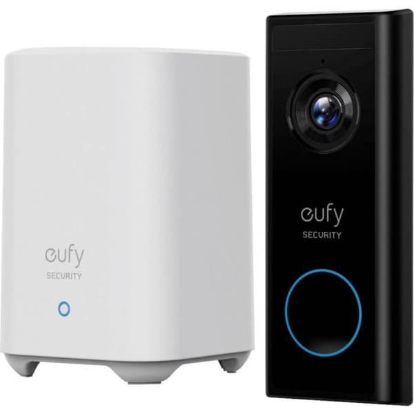 EUFY 2K ansluten videointercom - Inget abonnemang - Batteri - Vit
