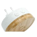 Miniatyrbild 6 av 6: Bambu 80 (= diameter) x 70 mm (d) trådlös batterilös miljövänlig ringsignal 100 % återvunnen grå plast och 100 % bambu fram