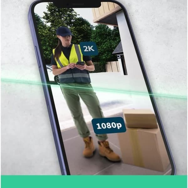 Videodörrklocka - ARLO - AVD4001-100EUS - Wi-Fi Direct - Inbyggd Siren - 4 i 1