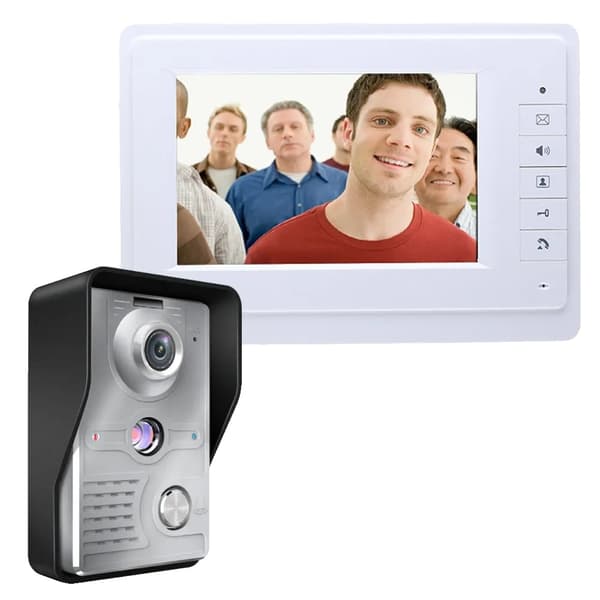 Trådbunden video dörrtelefonsystem, 7-tums färgskärm, nattsynskamera,CT813FA11