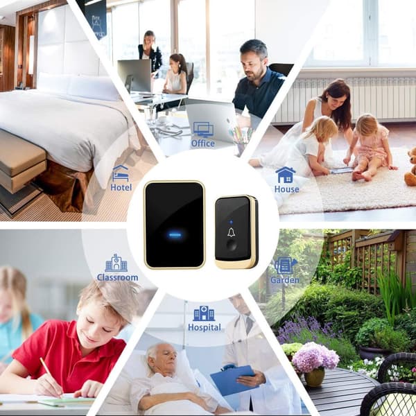 Trådløs Dobbelt LockPrints AP-B30, Sort
