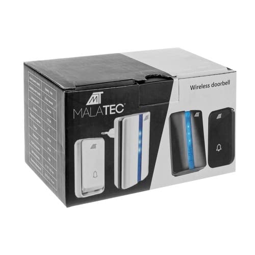 Malatec 23372 vit trådlös dörrklocka