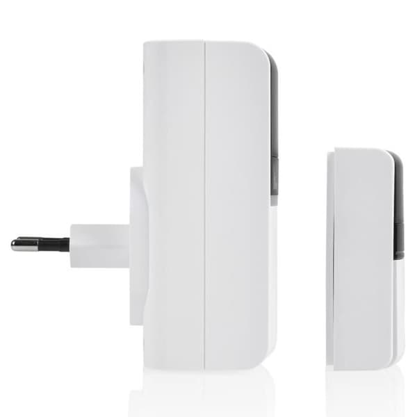 Byron Wireless Plug-in Doorbell Kit, Grå